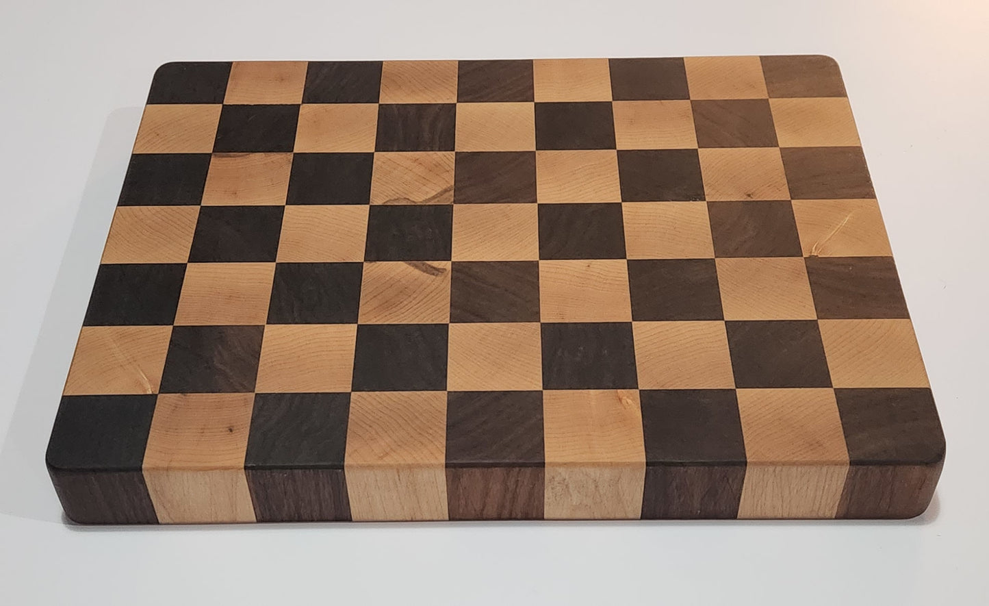 W & M Checkered Cutting Board
